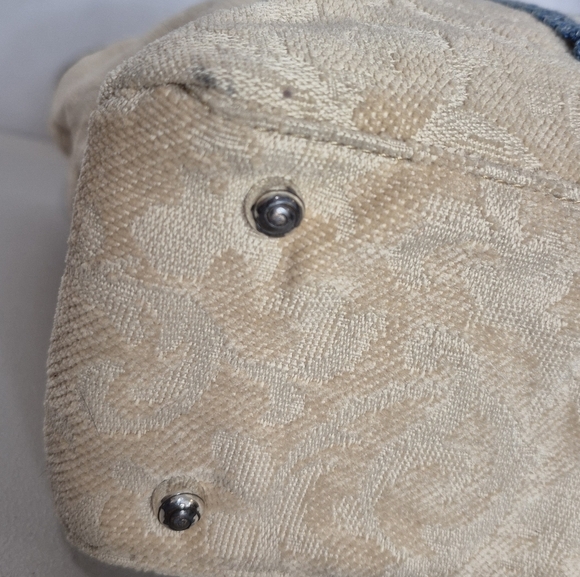 Brighton Sheba Princess Cat Vintage Tapestry Tote Bag w/ Leather Accent - Picture 11 of 15